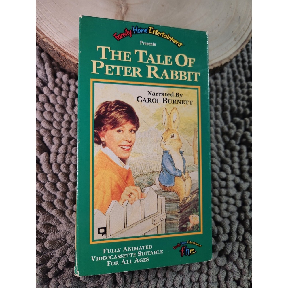The Tale of Peter Rabbit VHS 1992 Carol Burnett for TV Teddy Animated Cartoon